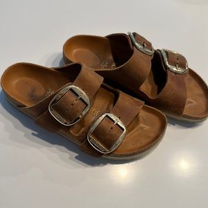 Birkenstock’s big buckle suede